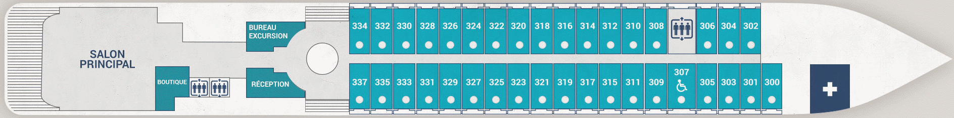 Deckplan Deck 3 – Le Lyrial