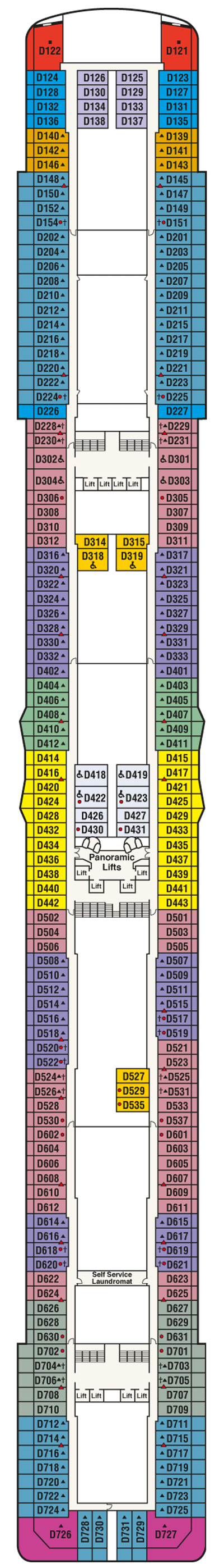 Deckplan Deck 9 Dolphin – Majestic Princess