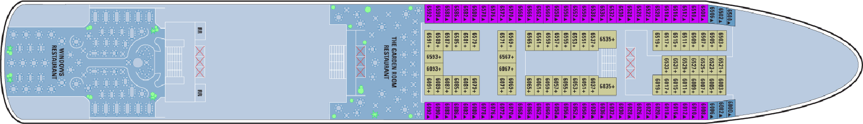 Deckplan Deck 06 – Norwegian Spirit