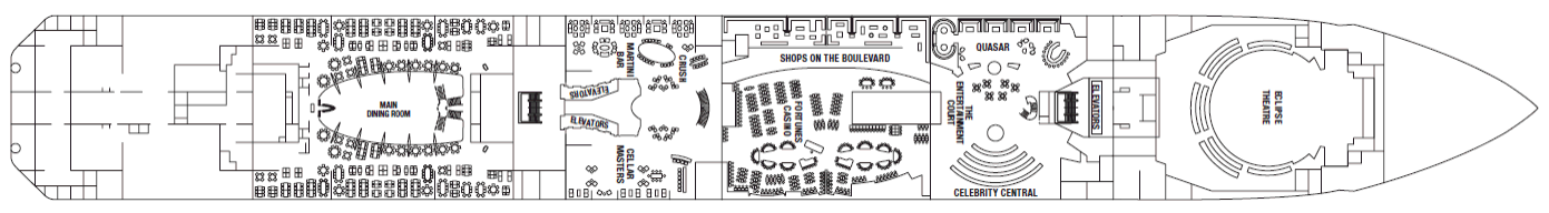 Deckplan Promenade Deck – Celebrity Eclipse