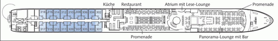Deckplan Donaudeck – Bellejour