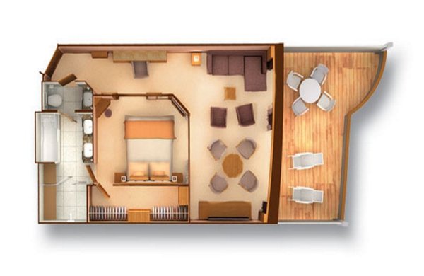 Penthouse Spa Suite Grundriss