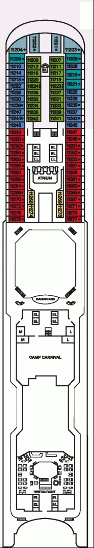 Deckplan Panorama Deck – Carnival Magic