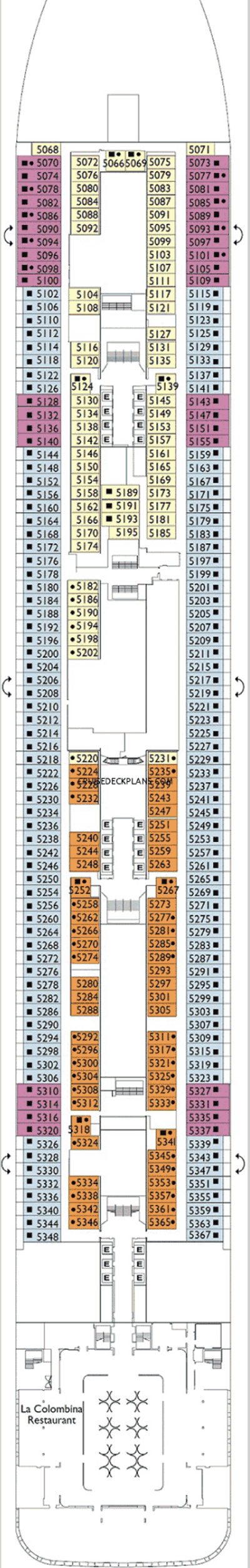 Deckplan Deck 05 – Costa Smeralda
