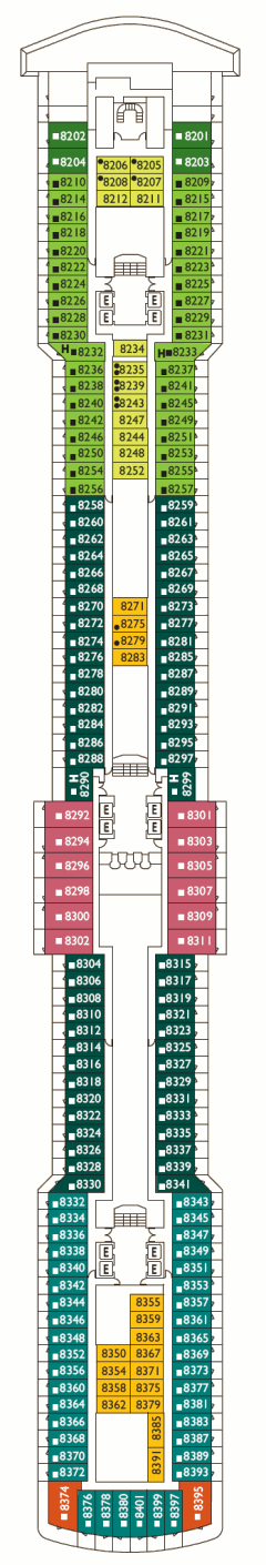 Deckplan Petunia Deck – Costa Deliziosa