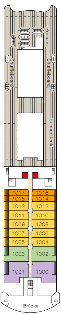 Deckplan Deck 10 – MS Europa 2
