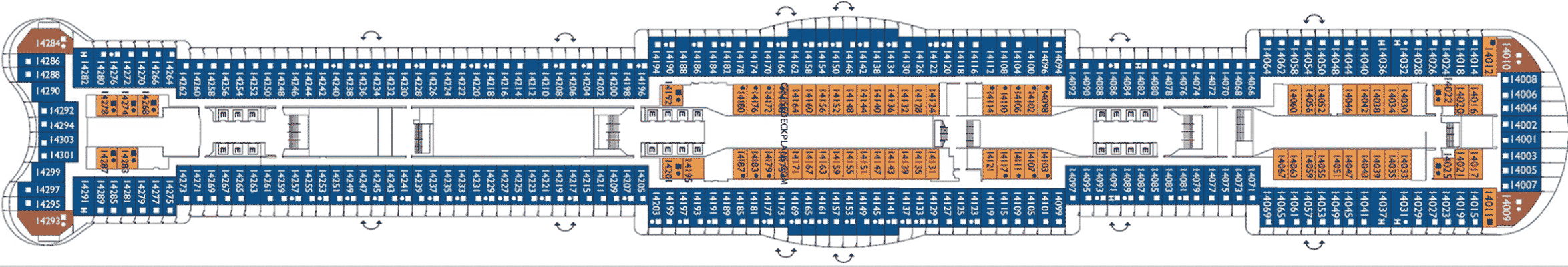 Deckplan Deck 14 – Costa Smeralda