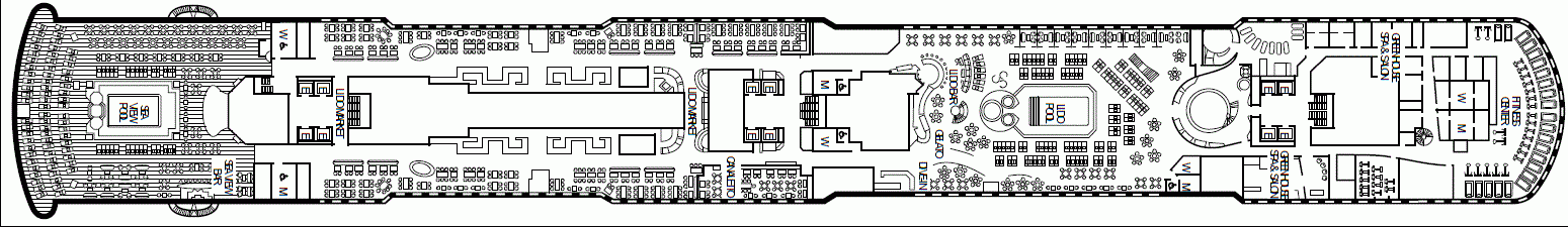 Deckplan Deck 9 Lido Deck – Koningsdam