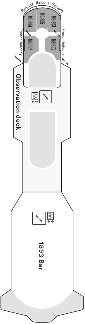 Deckplan Deck 8 – MS Finnmarken