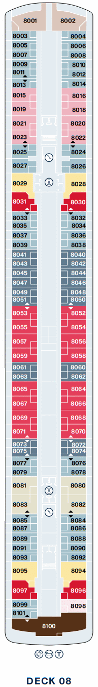 Deckplan Deck 8 – Explora IV
