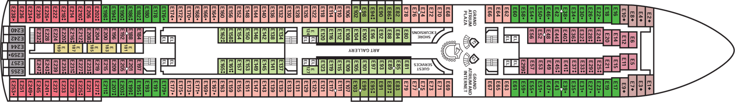 Deckplan Empress Deck – Carnival Sensation