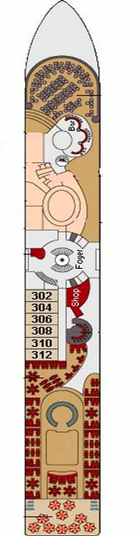 Deckplan Deck 3. – A-Rosa Mia