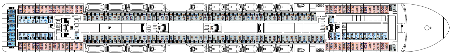 Deckplan Arpa – MSC Orchestra