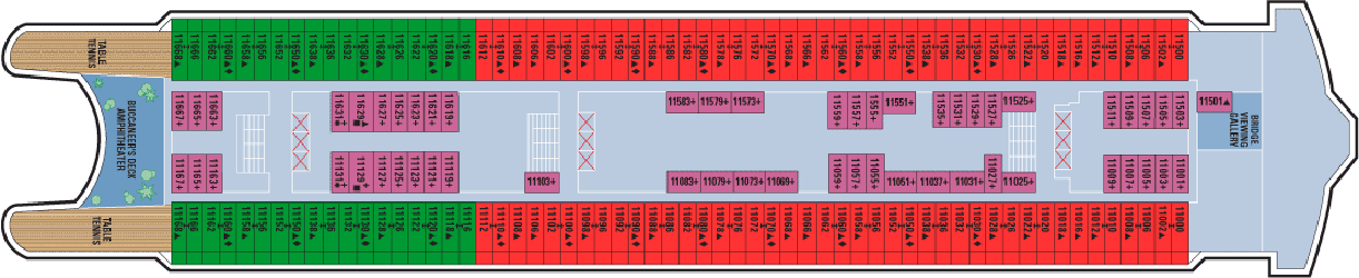 Deckplan Deck 11 – Norwegian Spirit
