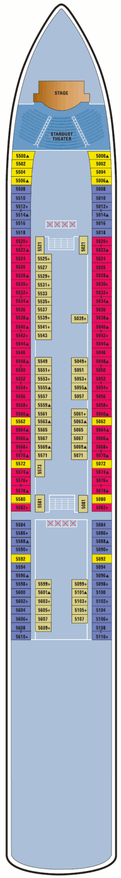 Deckplan Deck 05 – Norwegian Gem