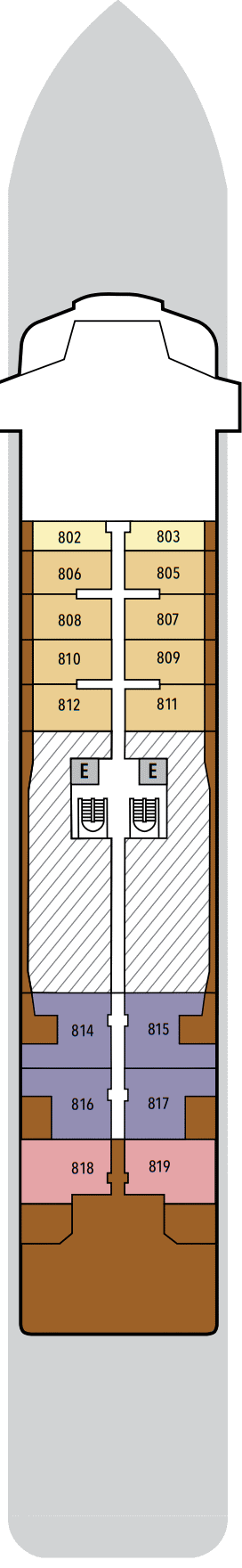 Deckplan Deck 8 – Silver Endeavour