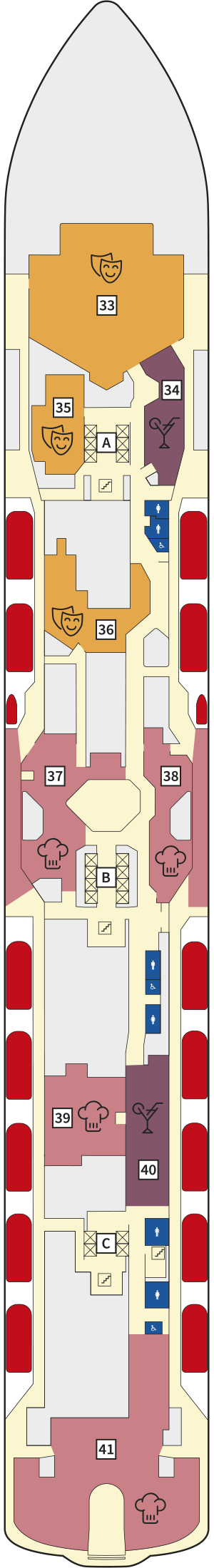 Deckplan Deck 5 – Mein Schiff Flow