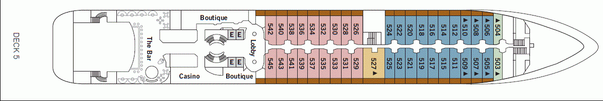 Deckplan Deck 5 – Silver Cloud