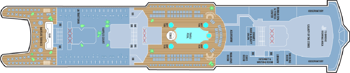 Deckplan Deck 12 – Norwegian Spirit