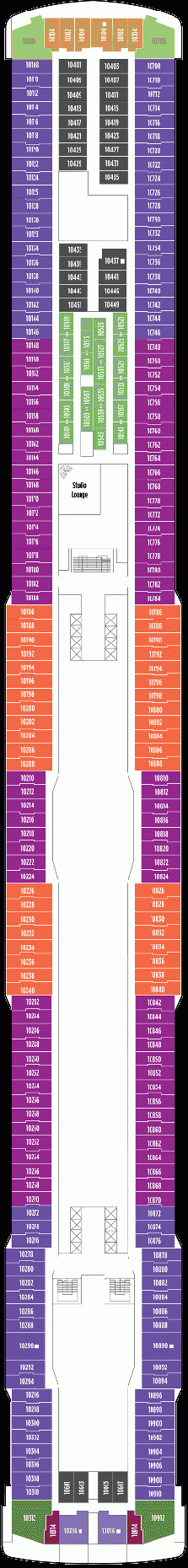 Deckplan Deck 10 – Norwegian Breakaway
