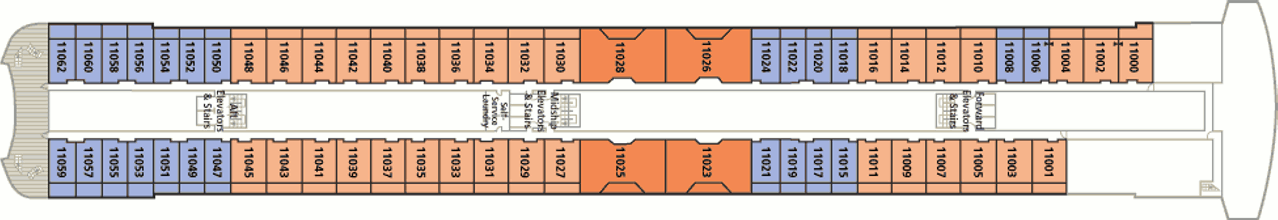 Deckplan Penthouse 2 Deck – Crystal Serenity