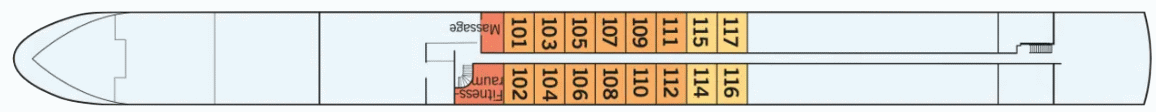 Deckplan Haydn Deck – Amadeus Diamond
