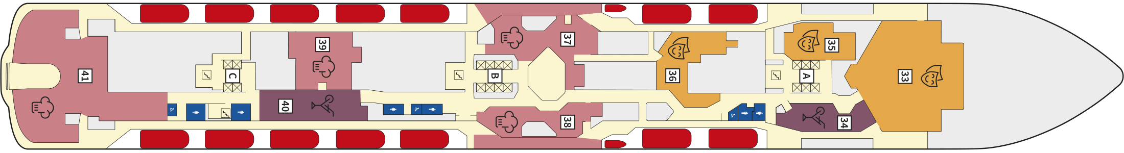 Deckplan Deck 5 – Mein Schiff Flow