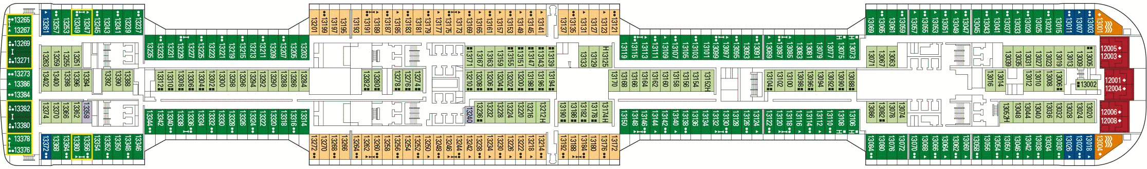Deckplan Goya – MSC Grandiosa