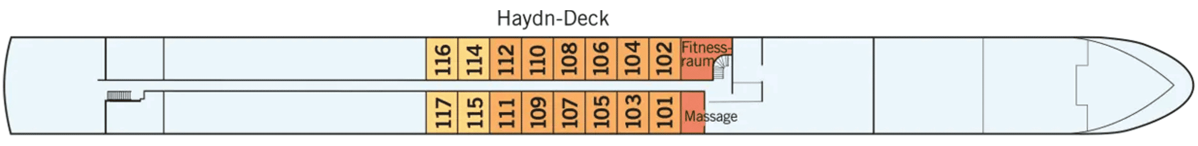 Deckplan Haydn Deck – Amadeus Nova