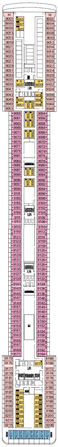 Deckplan Ungaretti – MSC Poesia