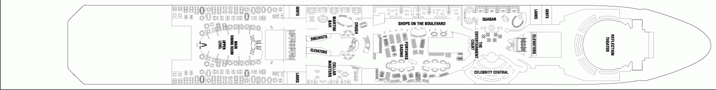 Deckplan Plaza-Deck – Celebrity Reflection