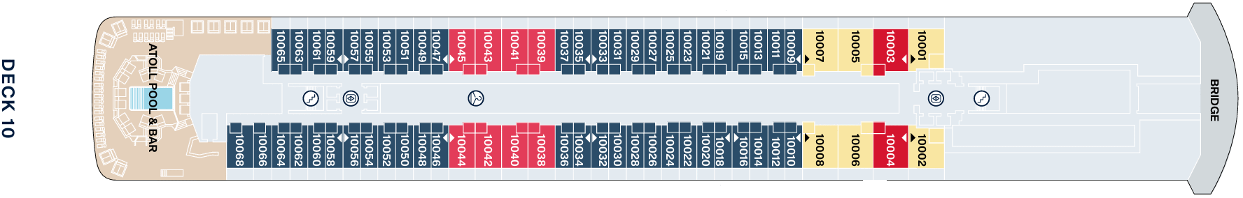 Deckplan Deck 10 – Explora III