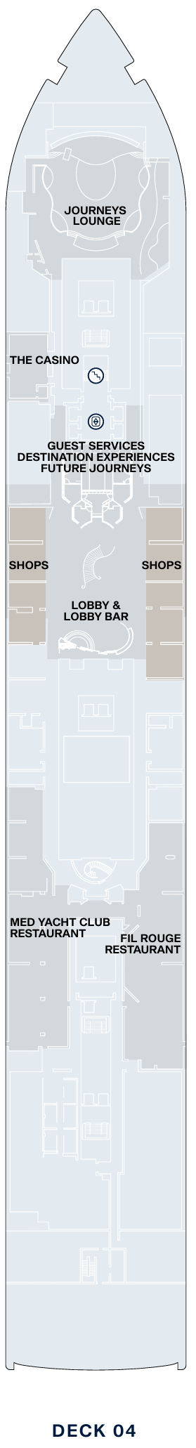 Deckplan Deck 4 – Explora III