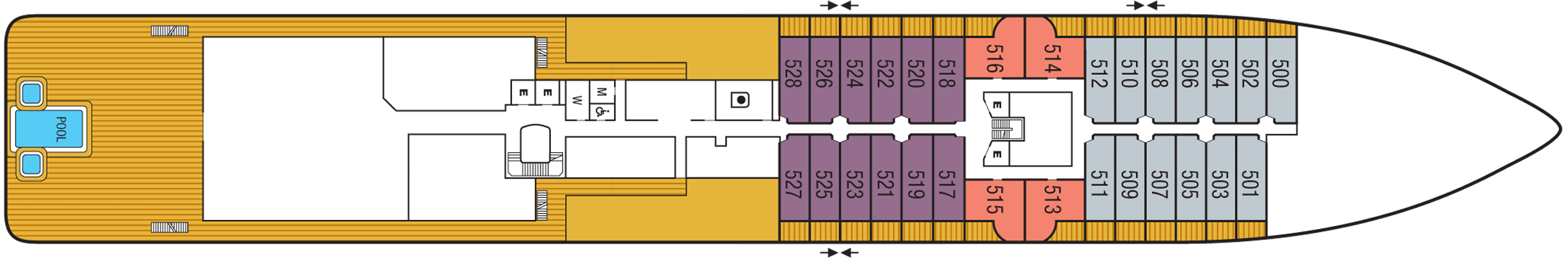 Deckplan Deck 05 – Seabourn Venture