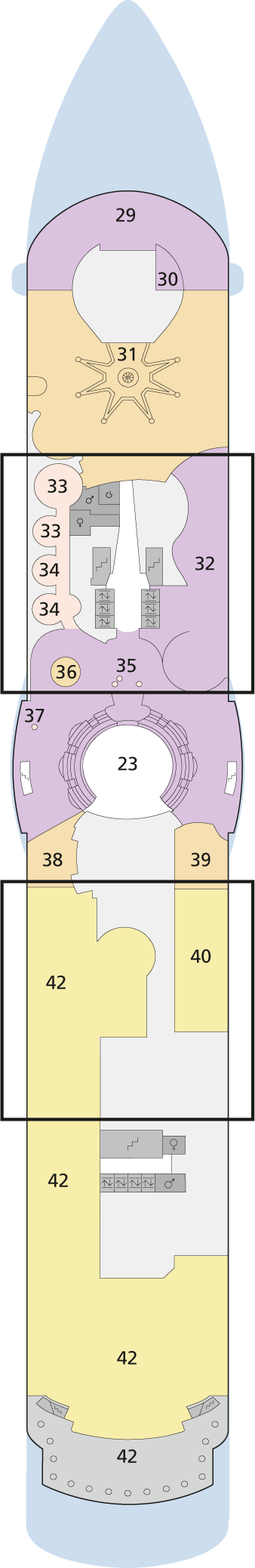 Deckplan Deck 10 – AIDAluna