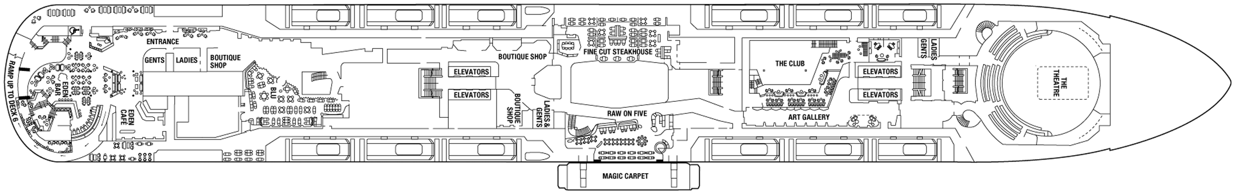 Deckplan Deck 05 – Celebrity Edge