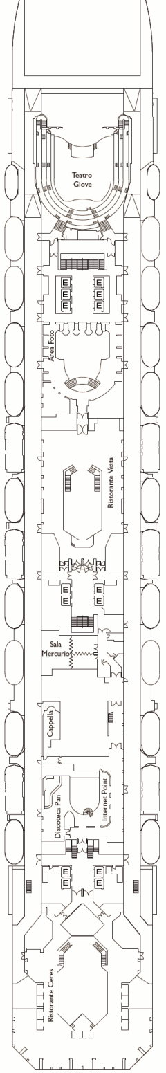 Deckplan Orion Deck – Costa Serena