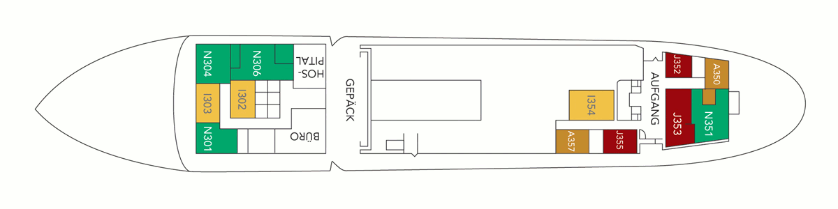 Deckplan Deck C – Nordstjernen
