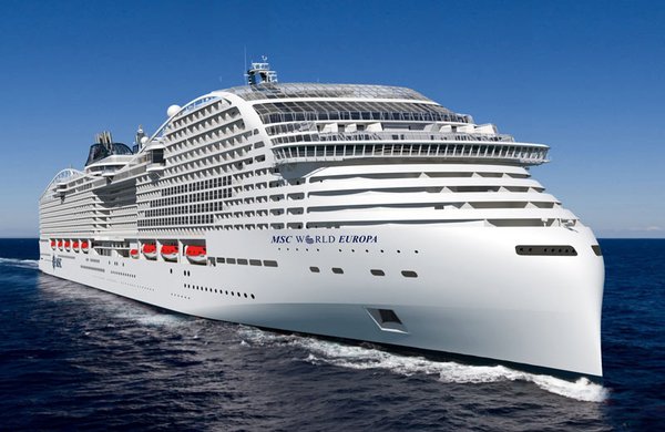 MSC World Europa – Aussenansicht der MSC World Europa