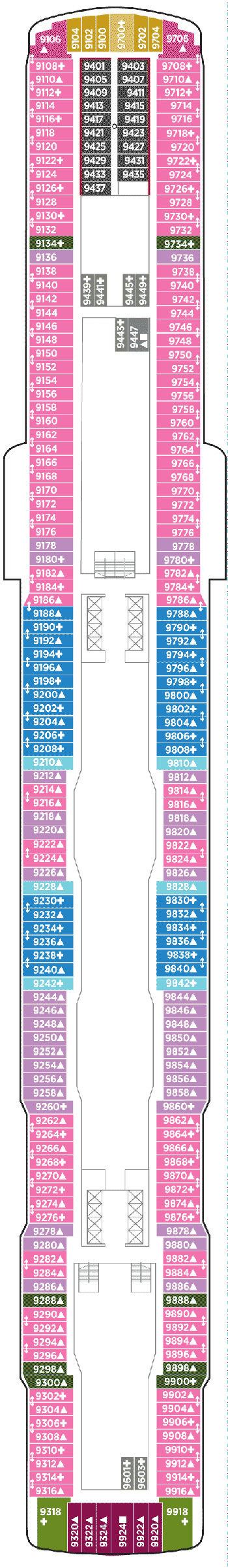 Deckplan Deck 9 – Norwegian Bliss