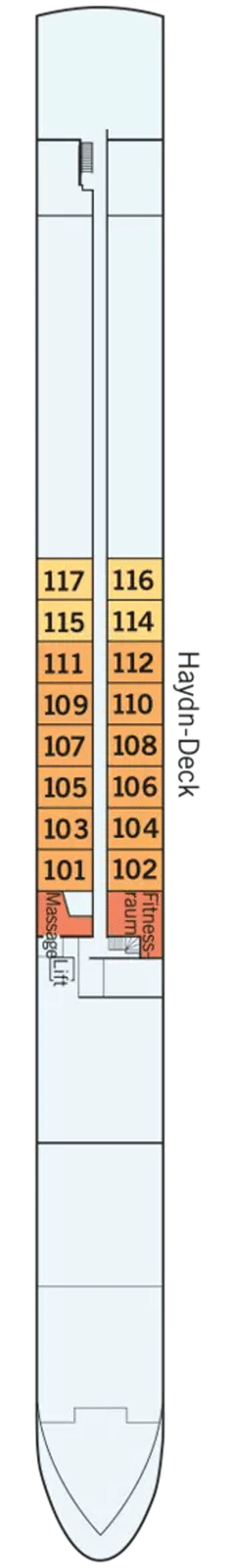 Deckplan 1 - Haydn Deck – Amadeus Riva