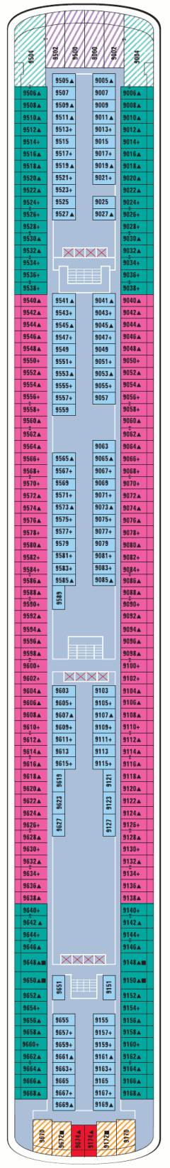 Deckplan Deck 09 – Norwegian Gem