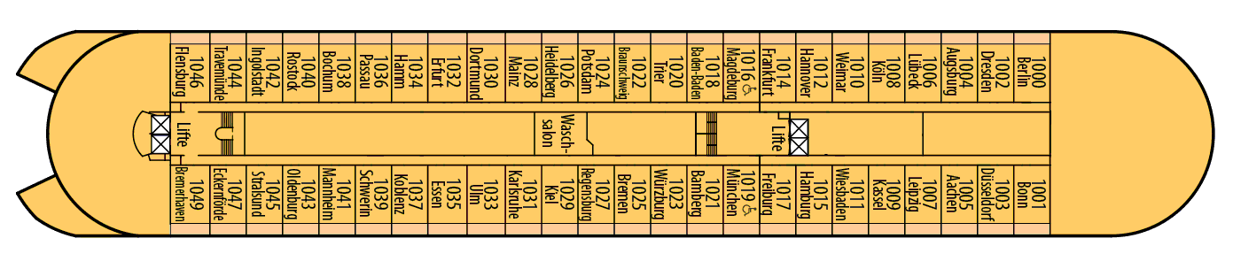 Deckplan Deck 10 - Jupiter-Deck – Amera