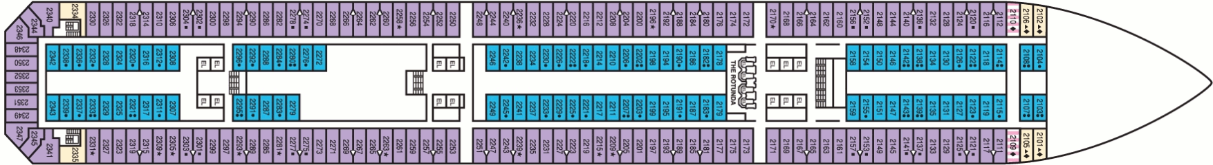 Deckplan Main Deck – Carnival Sunshine