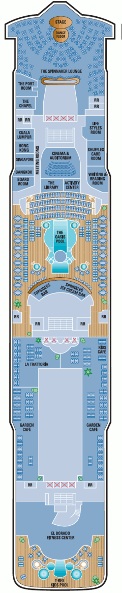 Deckplan Deck 12 – Norwegian Star