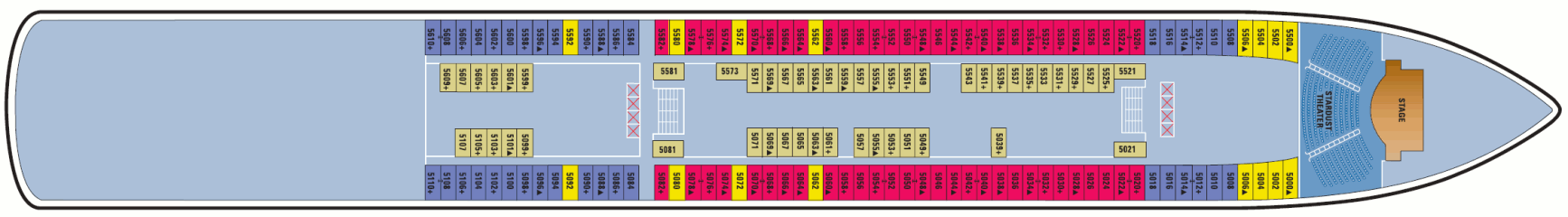 Deckplan Deck 05 – Norwegian Gem
