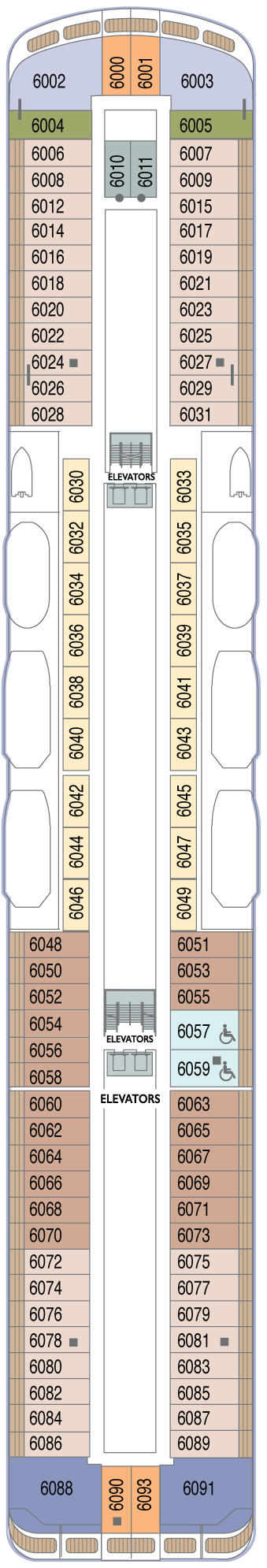 Deckplan Deck 6 – Azamara Journey