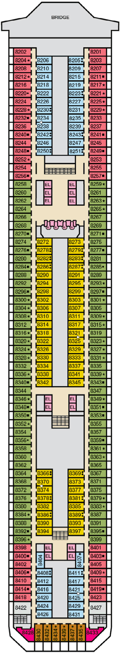 Deckplan Deck 07 – Carnival Radiance