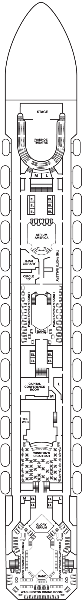 Deckplan Atlantic Deck – Carnival Valor