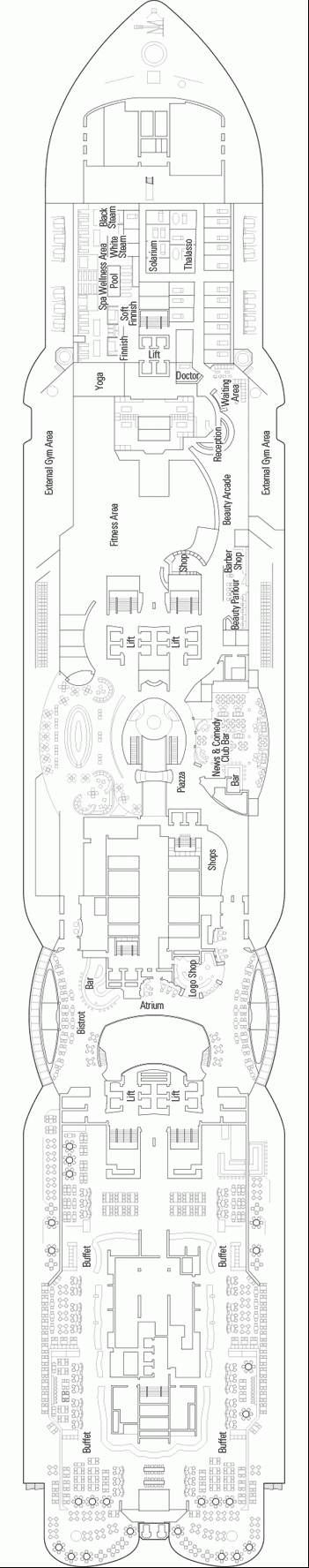 Deckplan Deck 8 – MSC Seaview